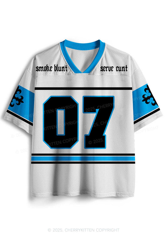 Custom Smoke Blunt Y2K Mesh Jersey Shirts Cherrykitten
