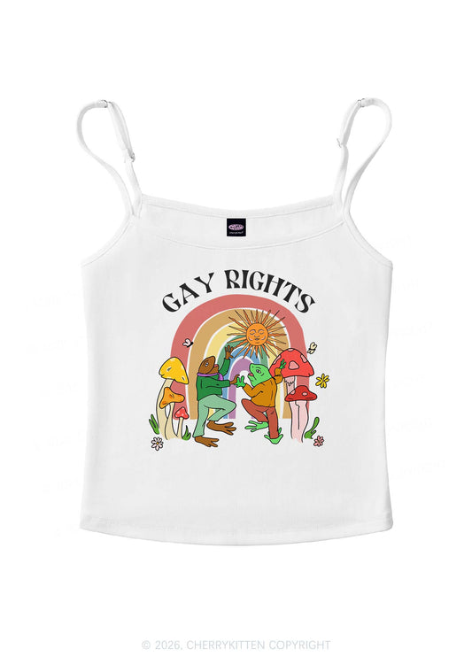 Gay Rights Pride Y2K Spaghetti Strap Cami Cherrykitten