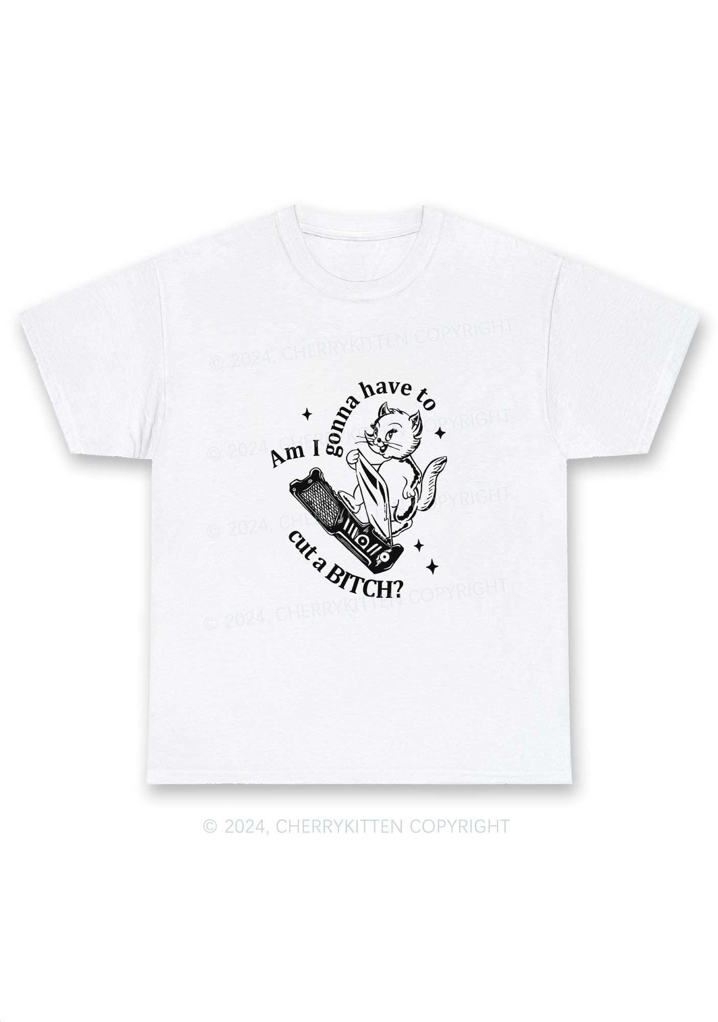 Cut A Bxxch Y2K Chunky Shirt Cherrykitten