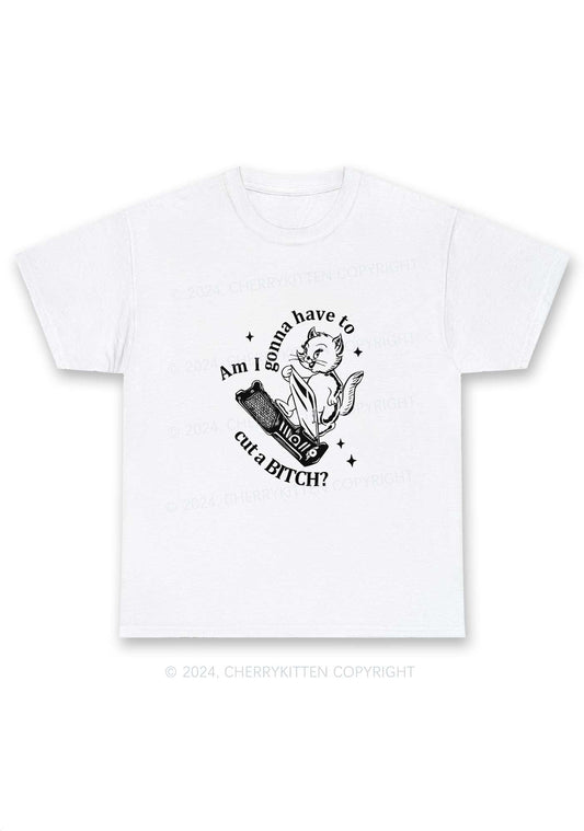 Cut A Bxxch Y2K Chunky Shirt Cherrykitten