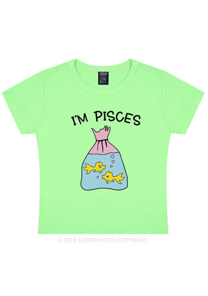 I'm Pisces Y2K Baby Tee Cherrykitten