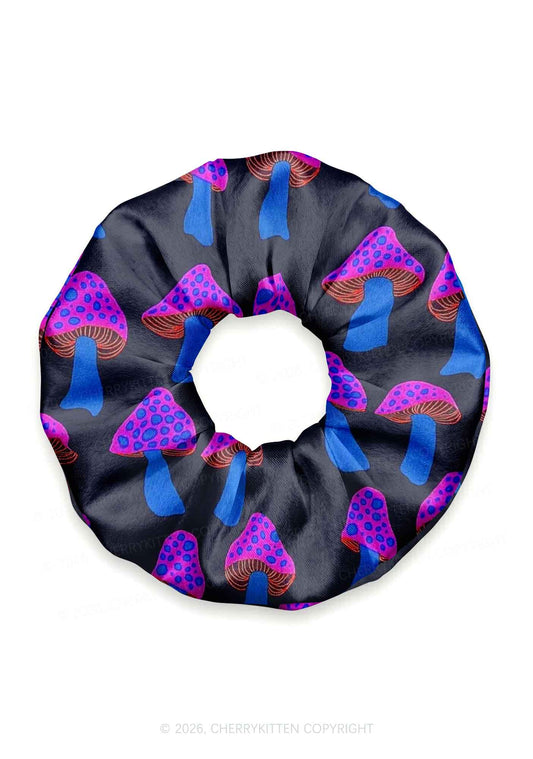 Blue Mushroom Y2K Hair Scrunchie Cherrykitten