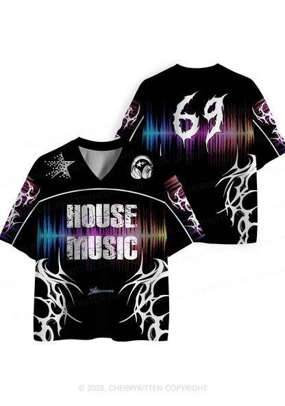 House Music Y2K Sport Jersey Shirts Cherrykitten