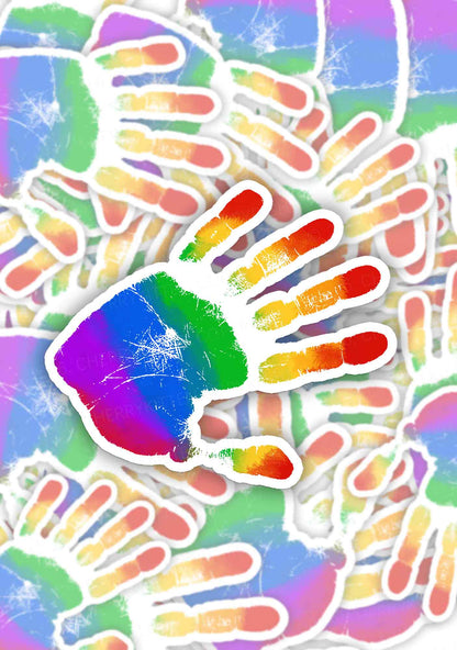 Rainbow Hand Pride 1pc Y2K Sticker Cherrykitten
