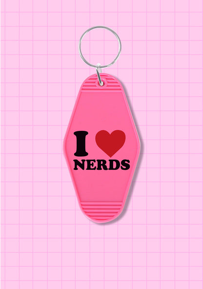 I Love Nerds 1Pc Y2K Hotel Keychain Cherrykitten