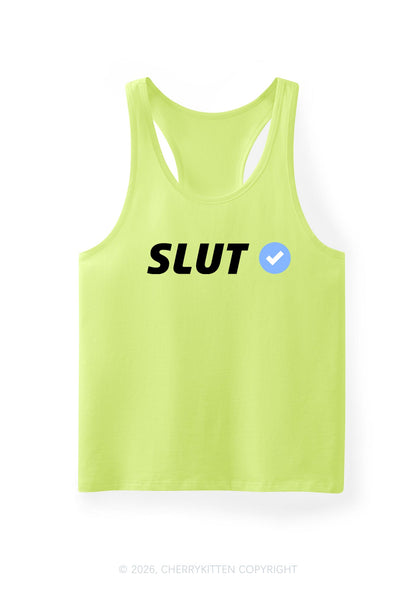 Certified Slxt Y2K Men Racerback Tank Top Cherrykitten