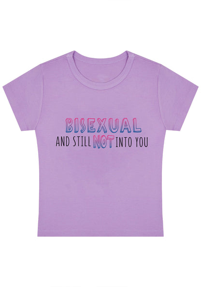 Bisexual And Still Not Into You Y2K Baby Tee