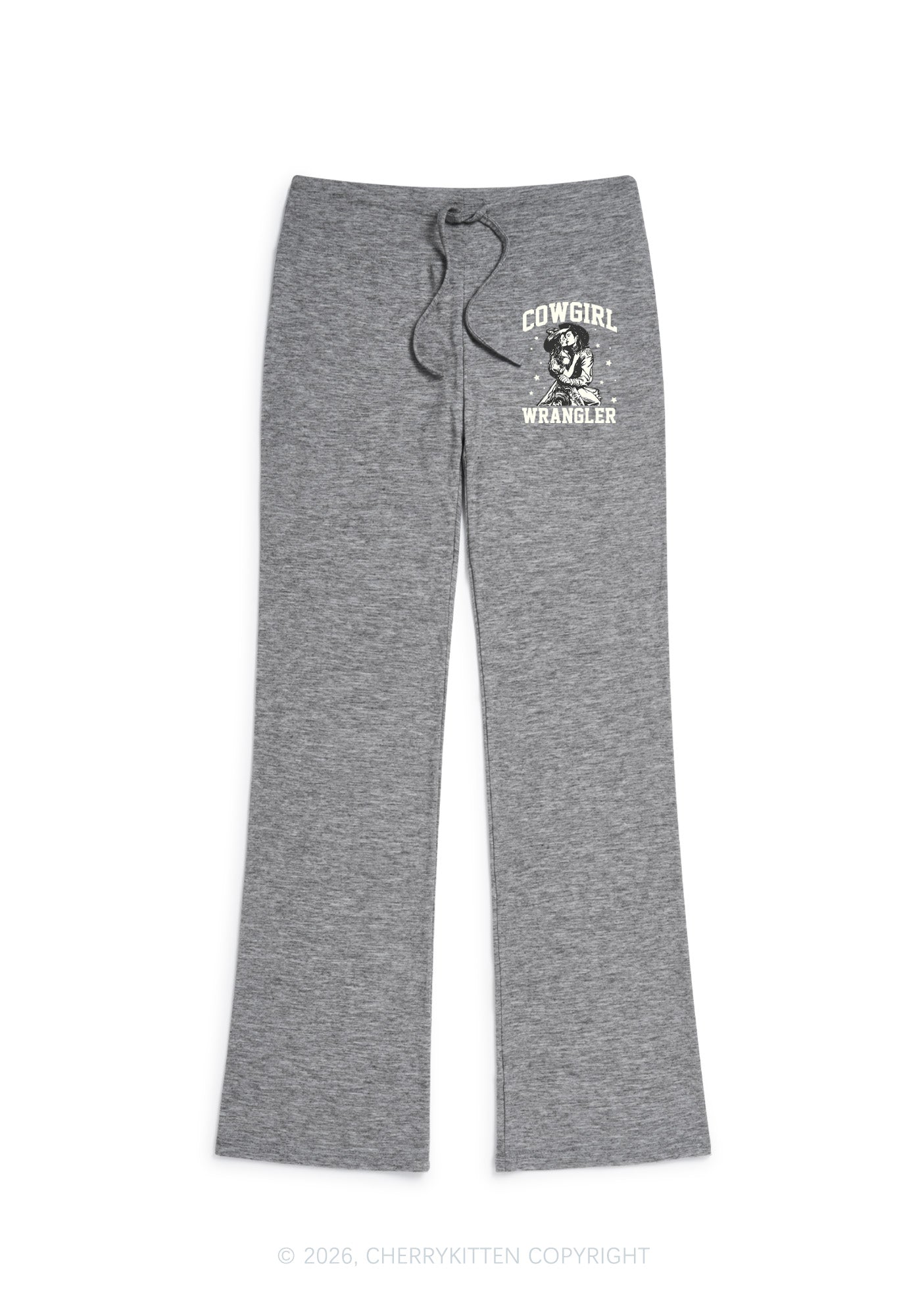 Cowgirl Wrangler Pride Y2K Low Rise Drawstring Flare Pants Cherrykitten