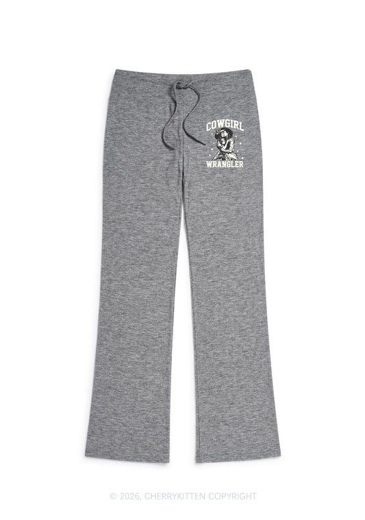 Cowgirl Wrangler Pride Y2K Low Rise Drawstring Flare Pants Cherrykitten