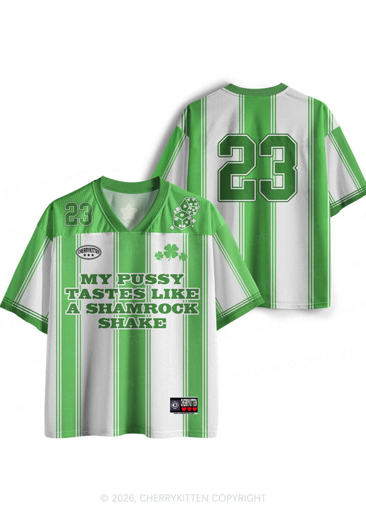Custom My Puxxy Tastes Like Shamrock St Patricks Y2K Sport Jersey Shirts Cherrykitten