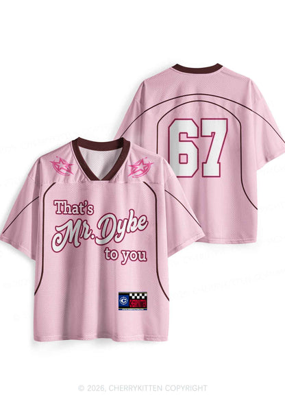 Thats Mr Dyke To You Pride Y2K Sport Jersey Shirts Cherrykitten
