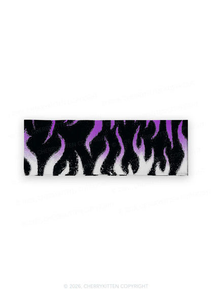 Asexual Flame Pride Y2K Print Headband Cherrykitten