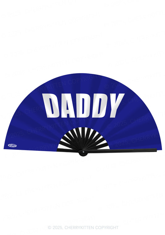 Bold Daddy Y2K Rave Hand Fan Cherrykitten