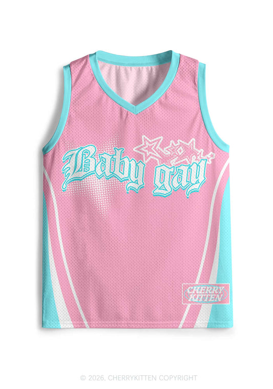 Baby Gay Pride Y2K Sport Jersey Tank Cherrykitten