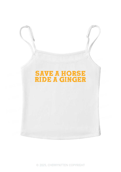 Ride A Ginger Y2K Spaghetti Strap Cami Cherrykitten