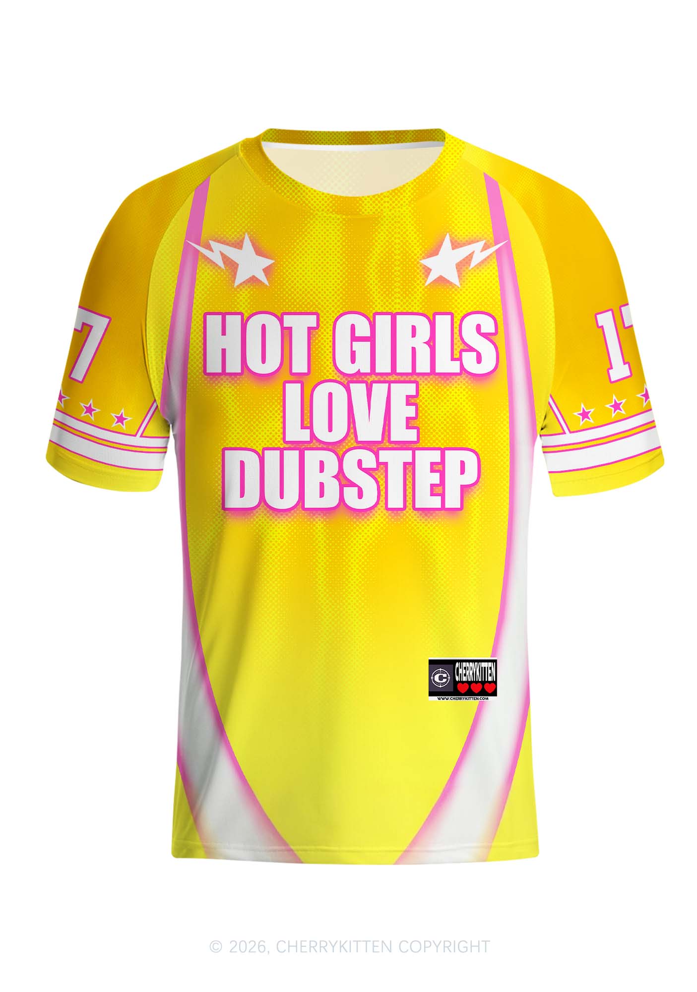 Hot Girls Love Dubstep Y2K Football Jersey Shirts Cherrykitten