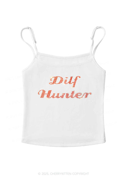 Rhinestone Green Hunter Y2K Spaghetti Strap Cami Cherrykitten