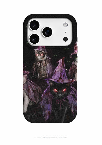 Halloween Purple Witch Hats Cat Y2K Phone Case Cherrykitten