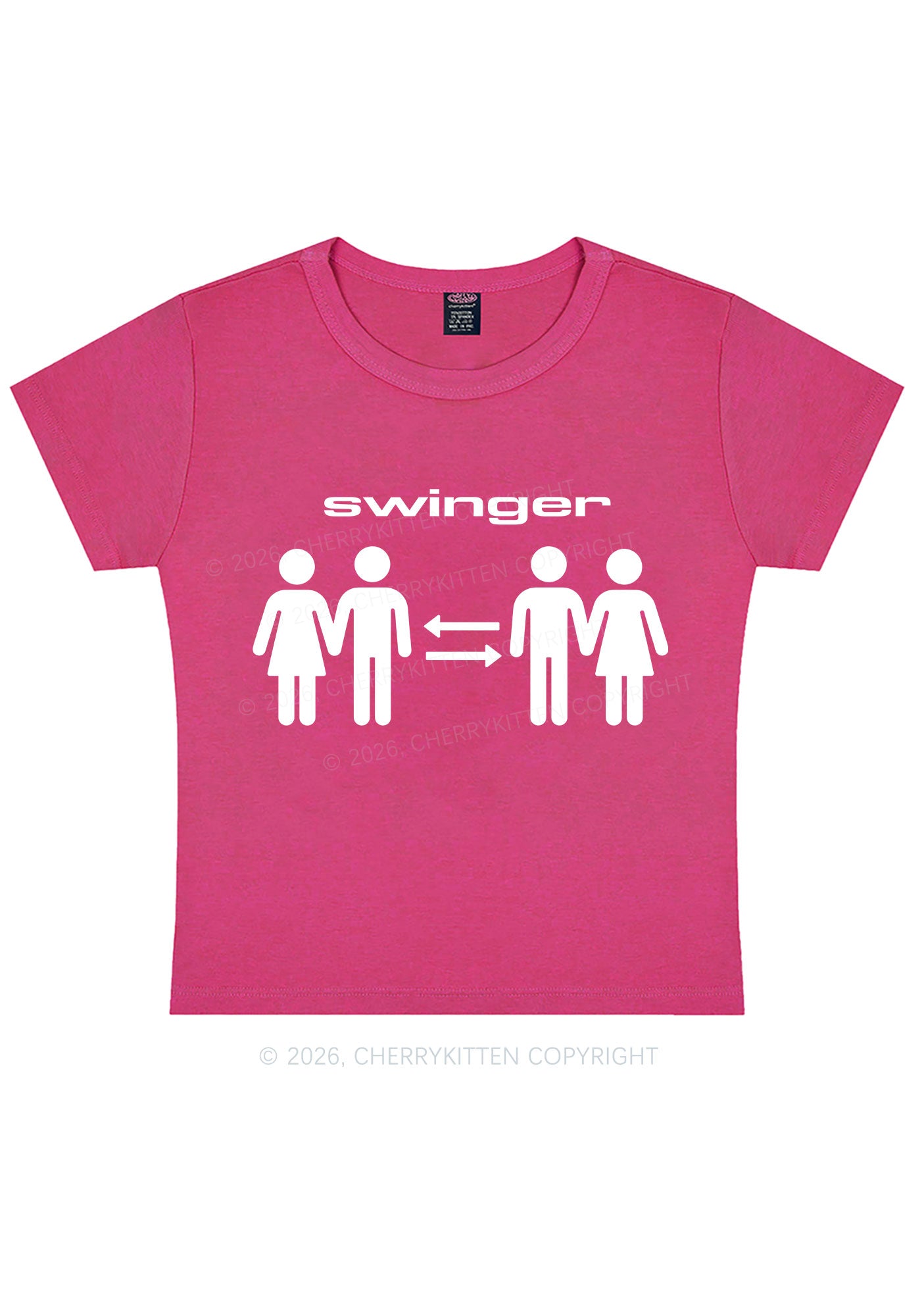 Swinger Partners Y2K Baby Tee Cherrykitten