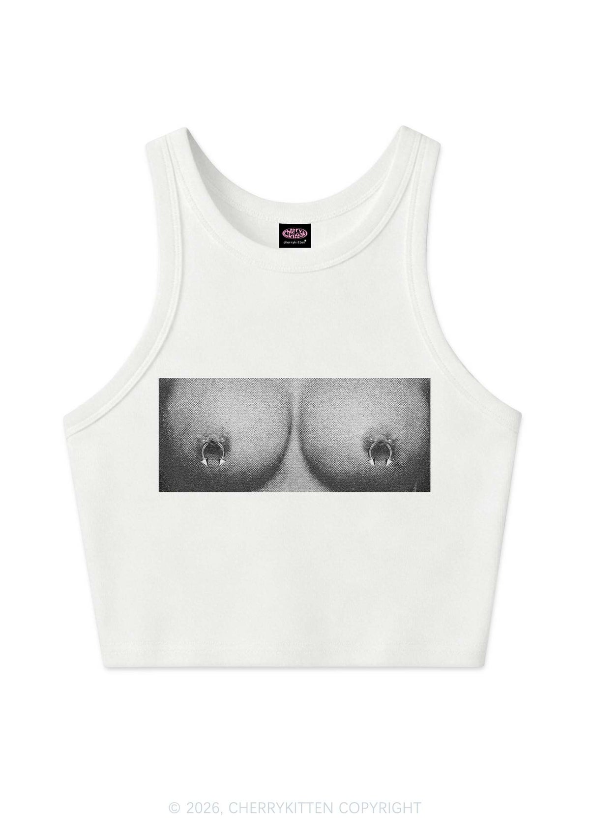 Nxpple Rings Y2K Crop Tank Top Cherrykitten