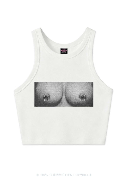 Nxpple Rings Y2K Crop Tank Top Cherrykitten