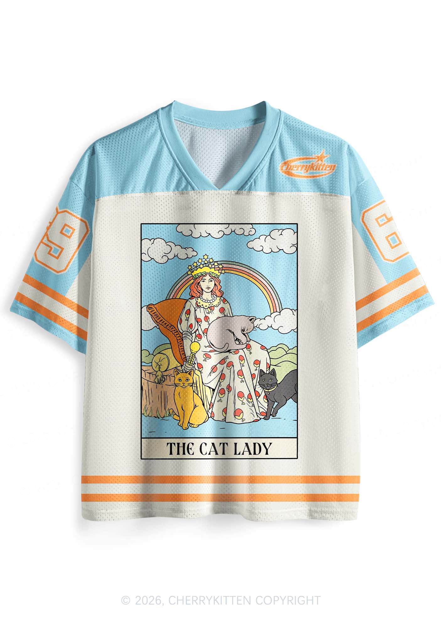 The Cat Lady Y2K Sport Jersey Shirts Cherrykitten