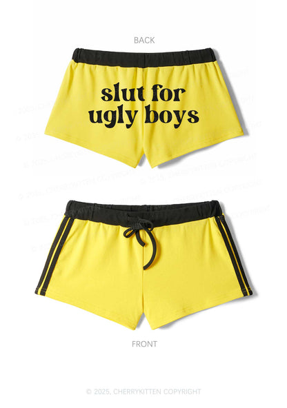 Slxt For Ugly Boys Y2K Drawstring Mini Shorts Cherrykitten