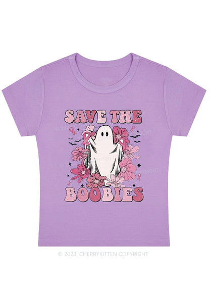 Save The Boobies Halloween Baby Tee Cherrykitten