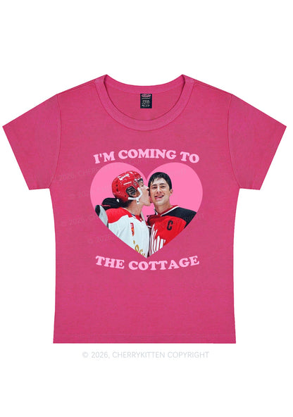 Coming To Cottage HR Y2K Baby Tee Cherrykitten