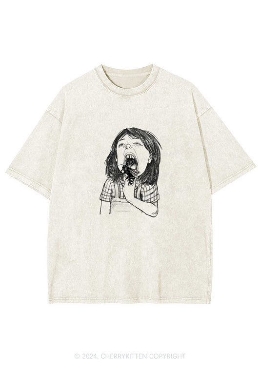 Bug Licker Y2K Washed Tee Cherrykitten