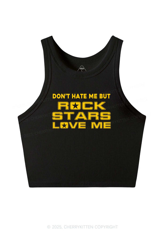 Rock Stars Love Me Y2K Crop Tank Top Cherrykitten