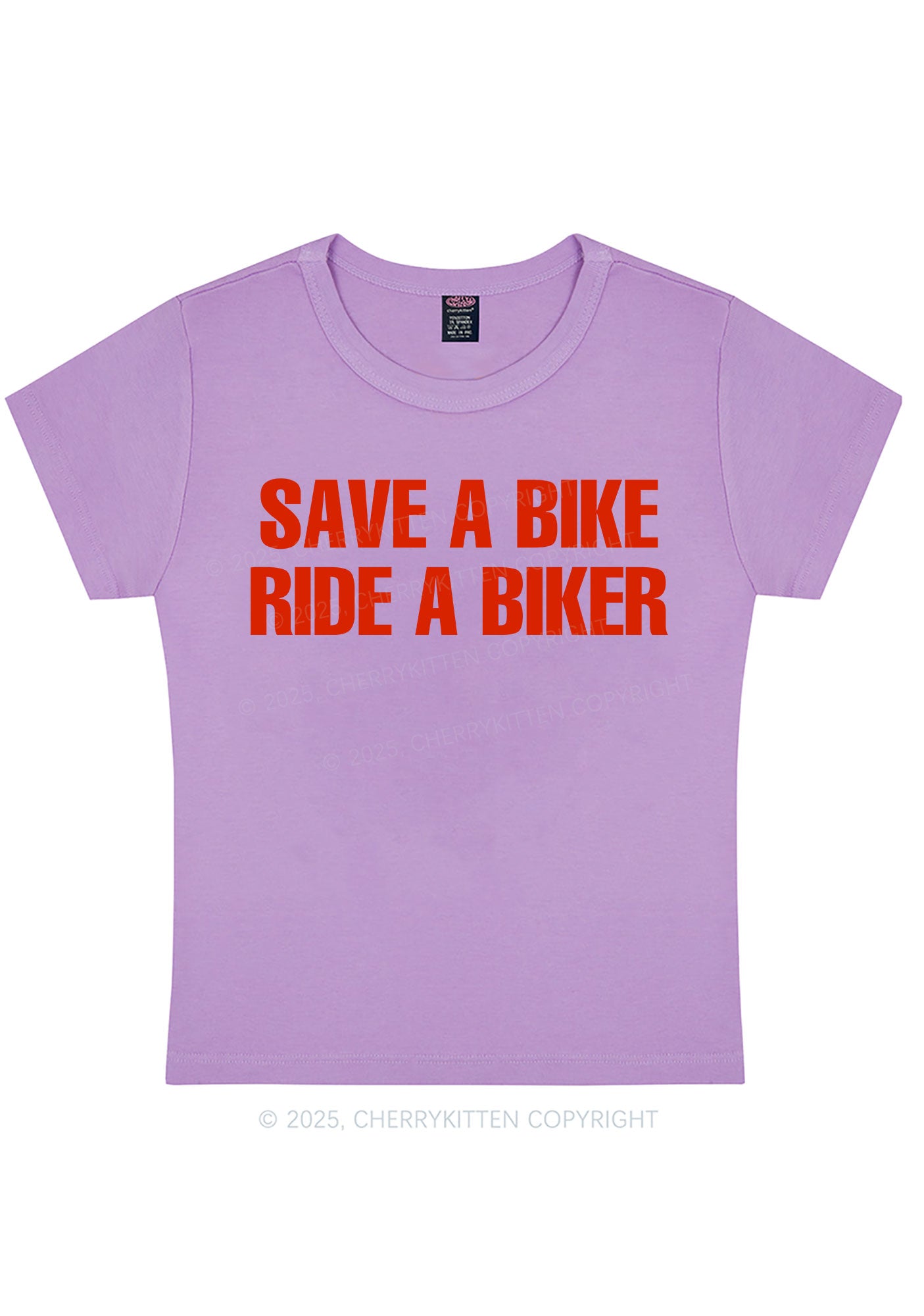 Curvy Save Bike Ride Biker Y2K Baby Tee Cherrykitten