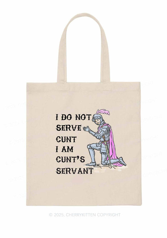 I Am Cxxt Servant Y2K Canvas Tote Bag Cherrykitten