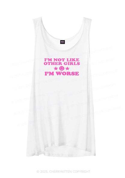 I'm Worse Y2K Sheer Boyfriend Tank Cherrykitten