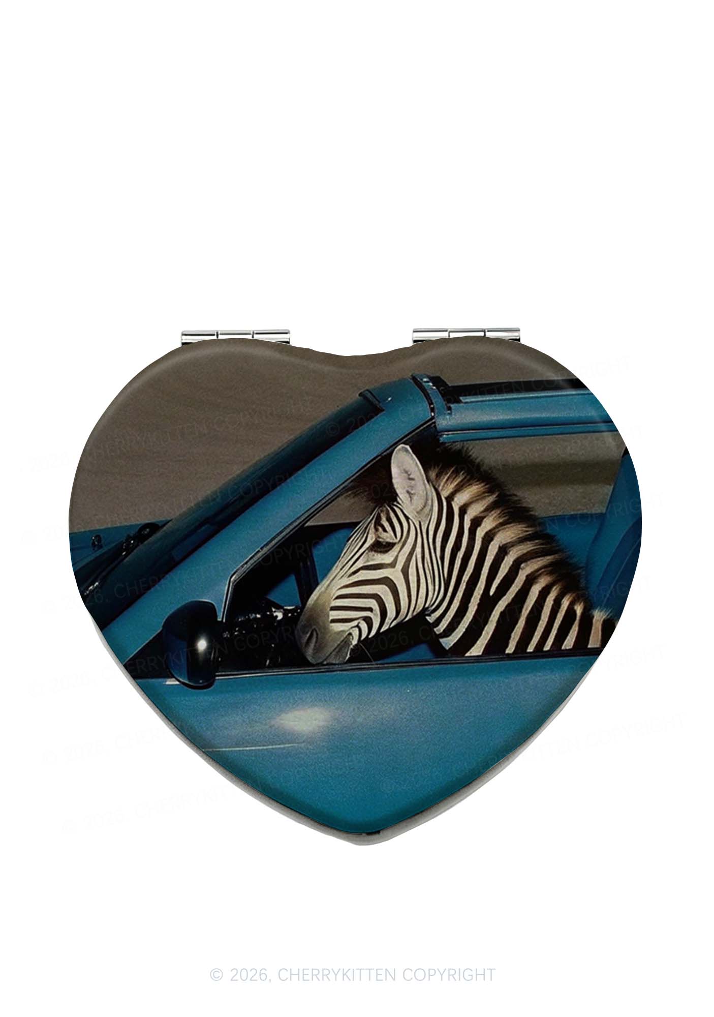 Zebra Driver Y2K Folding Makeup Mirror Cherrykitten