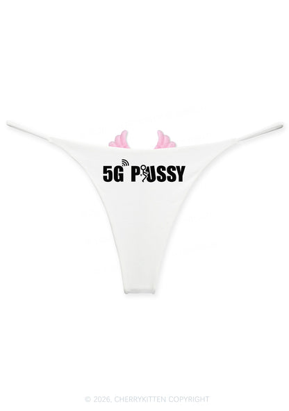 Puxxy Y2K Goth Angel Wings Bikini String Thong Cherrykitten