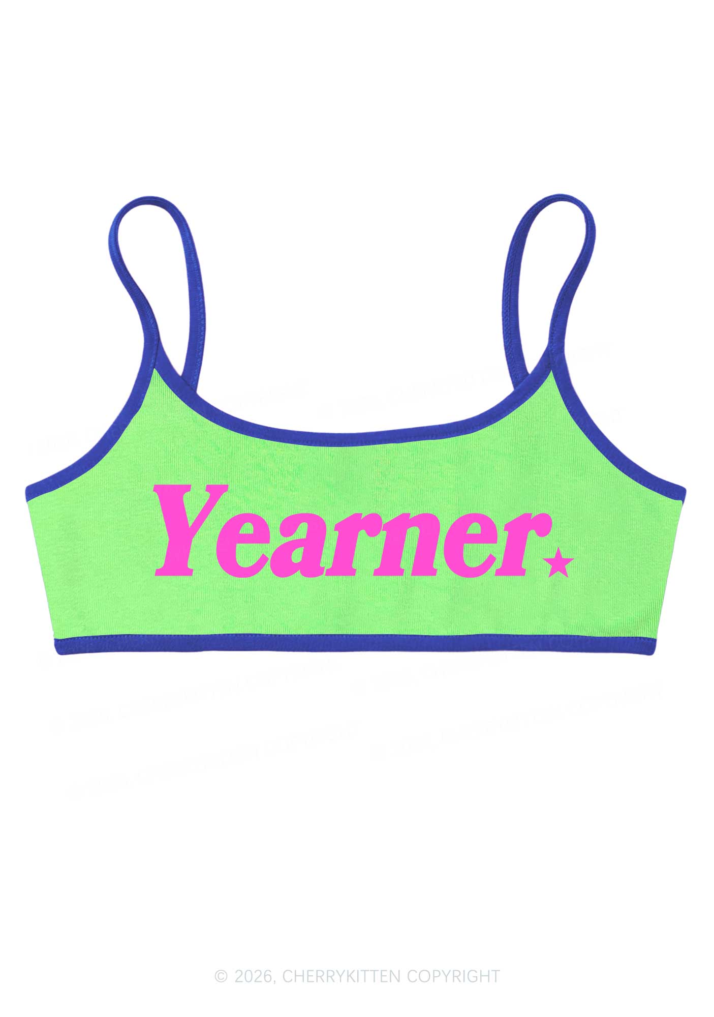 Yearner Y2K Super Crop Cami Cherrykitten
