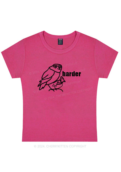 Rats Harder Y2K Baby Tee Cherrykitten