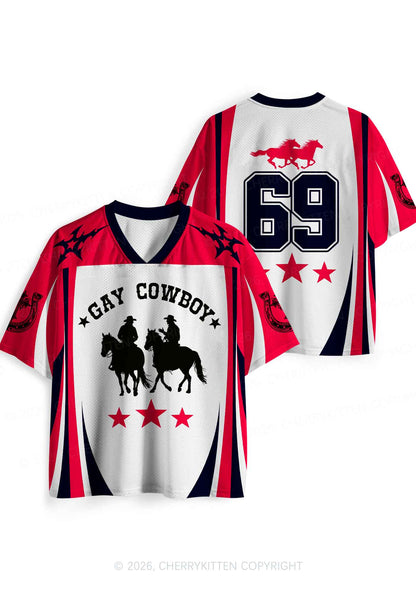 Gay Cowboy Pride Y2K Sport Jersey Shirts Cherrykitten