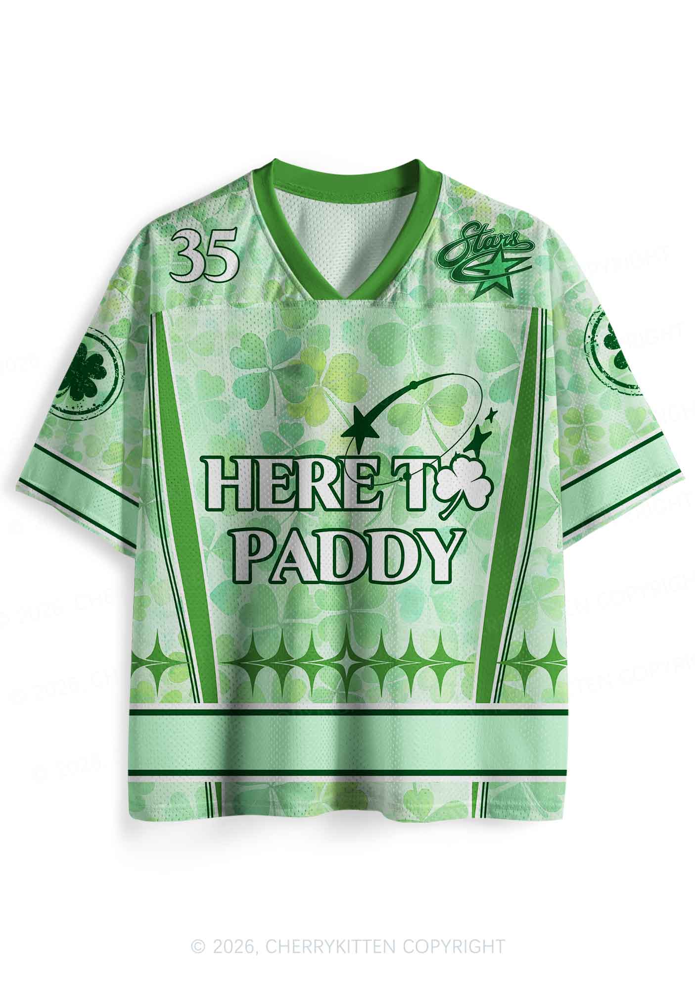 Custom Here To Paddy St Patricks Y2K Sport Jersey Shirts Cherrykitten
