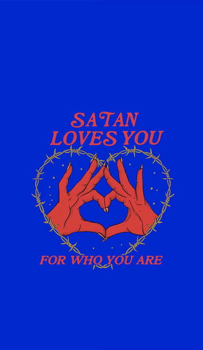 Satan Loves You Heart Halloween Y2K Phone Case Cherrykitten