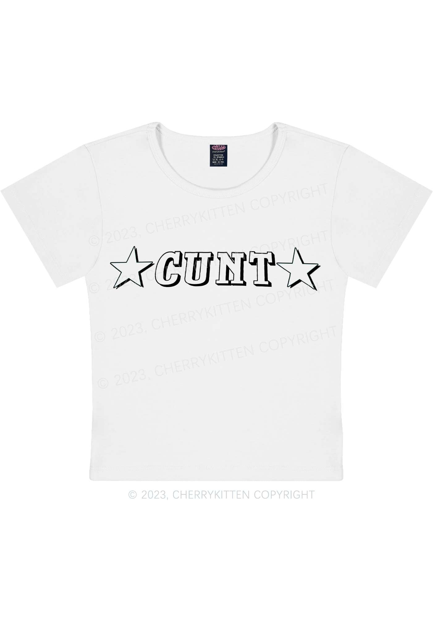Curvy Star Count Y2K Baby Tee Cherrykitten