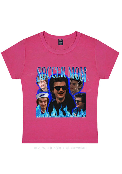 Blue Soccer Mom Y2K Baby Tee Cherrykitten