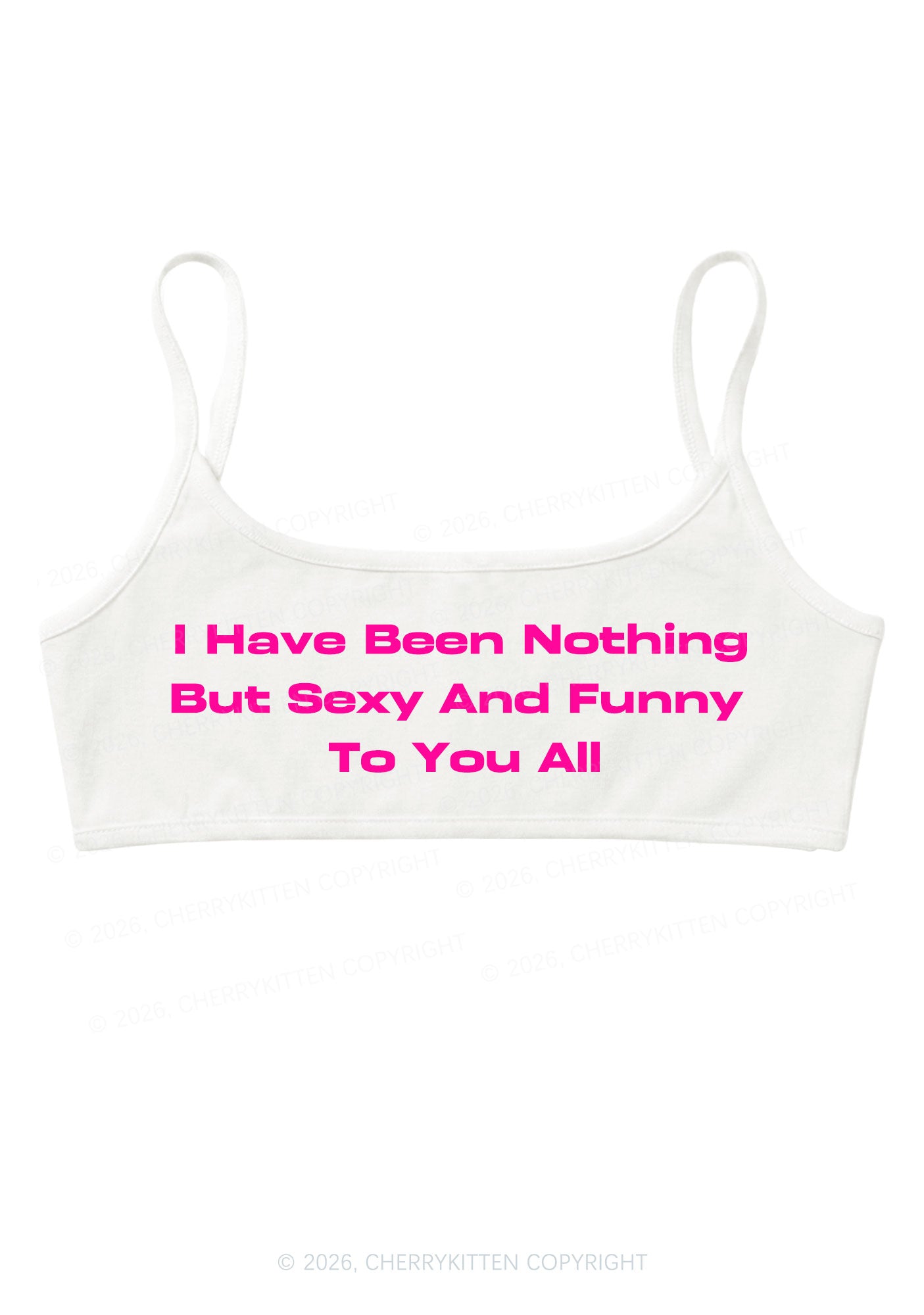 I Have Been Funny Y2K Super Crop Cami Cherrykitten