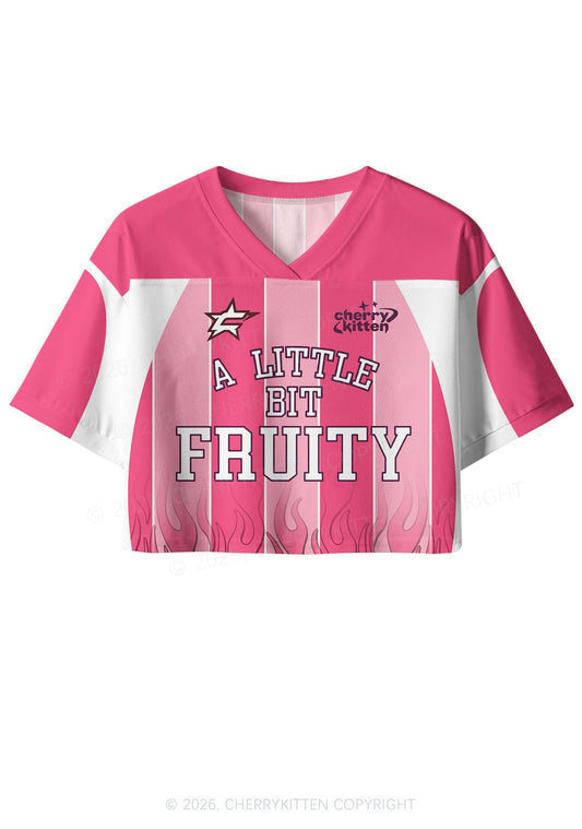 A Little Bit Fruity Pride Y2K Crop Sport Jersey Shirts Cherrykitten