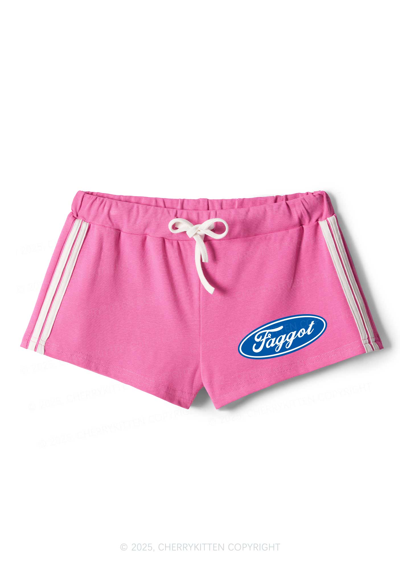 Faggot Pride Y2K Drawstring Mini Shorts Cherrykitten
