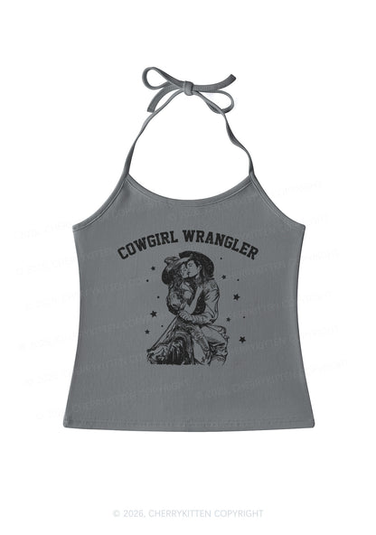 Cowgirl Wrangler Pride Y2K Halter Neck Cami Cherrykitten