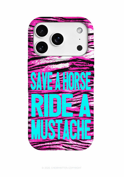 Purple Save Horse Ride Mustache Y2K Phone Case Cherrykitten