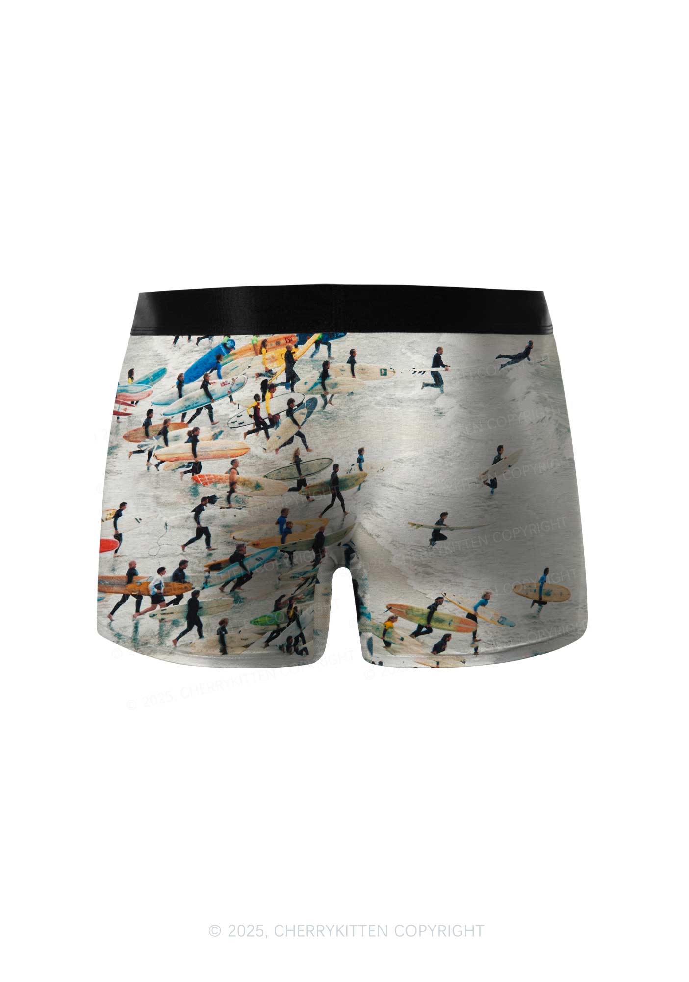 Surfing Beach Y2K Print Men Boxer Briefs Cherrykitten