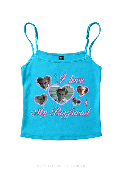 Love My Boyfriend Number One Y2K Spaghetti Strap Cami Cherrykitten